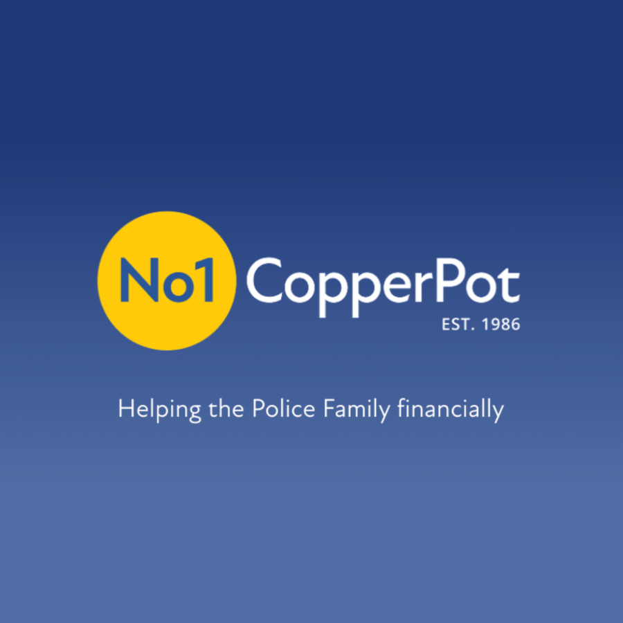 The white and yellow No.1 Copperpot logo is on a blue background